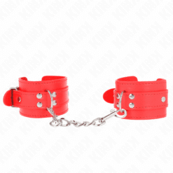 Comprar KINK - MUÑEQUERAS SENCILLAS ROJO AJUSTABLE 20-23 CM X 5.5 CM al mejor precio - Envíos Discretos