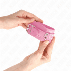 Comprar KINK - MUÑEQUERAS SENCILLAS ROSA AJUSTABLE 20-23 CM X 5.5 CM al mejor precio - Envíos Discretos