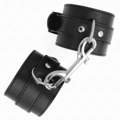 Comprar KINK - MUÑEQUERAS SIMPLES CON FILA DE REMACHES Y HEBILLA GRANDE NEGRO AJUSTABLE 17-28 CM X 5 CM al mejor precio - Envíos Discretos