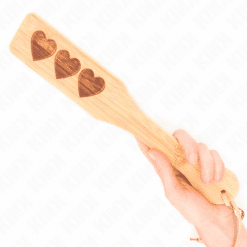 Comprar KINK - PALA DE BAMBÚ DISEÑO CORAZÓN 32 X 5.5 CM al mejor precio - Envíos Discretos
