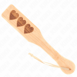 Comprar KINK - PALA DE BAMBÚ DISEÑO CORAZÓN 32 X 5.5 CM al mejor precio - Envíos Discretos