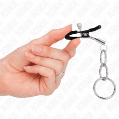 Comprar KINK - PINZAS PARA PEZONES CON 3 AROS 6 CM al mejor precio - Envíos Discretos
