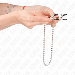 Comprar KINK - PINZAS PARA PEZONES CON CADENA DE BOLAS 30 CM al mejor precio - Envíos Discretos