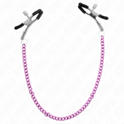 Comprar KINK - PINZAS PARA PEZONES CON CADENA VIOLETA 30 CM al mejor precio - Envíos Discretos