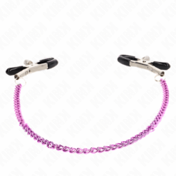 Comprar KINK - PINZAS PARA PEZONES CON CADENA VIOLETA 30 CM al mejor precio - Envíos Discretos