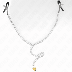 Comprar KINK - PINZAS PARA PEZONES CON CAMPANA CASCABEL DORADO Y CADENA 30 CM al mejor precio - Envíos Discretos
