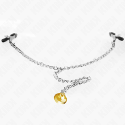 Comprar KINK - PINZAS PARA PEZONES CON CAMPANA CASCABEL DORADO Y CADENA 30 CM al mejor precio - Envíos Discretos