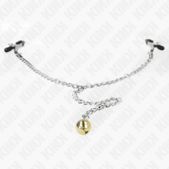 Comprar KINK - PINZAS PARA PEZONES CON CAMPANA DORADO Y CADENA 30 CM al mejor precio - Envíos Discretos