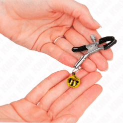 Comprar KINK - PINZAS PARA PEZONES CON CAMPANILLA DORADA 6 CM al mejor precio - Envíos Discretos