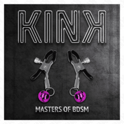 Comprar KINK - PINZAS PARA PEZONES CON CAMPANILLA VIOLETA 6 CM al mejor precio - Envíos Discretos