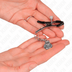 Comprar KINK - PINZAS PARA PEZONES CON COLGANTE DE CAMPANA PLATEADO 6 CM al mejor precio - Envíos Discretos