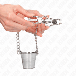 Comprar KINK - PINZAS PARA PEZONES CON CUBO PLATEADO al mejor precio - Envíos Discretos