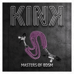 Comprar KINK - PINZAS PARA PEZONES CON TRIPLE CADENA VIOLETA 20/23/28 CM al mejor precio - Envíos Discretos