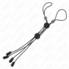 Comprar KINK - PINZAS PARA PEZONES DETALLE NEGRO CON ELÁSTICO NEGRO al mejor precio - Envíos Discretos