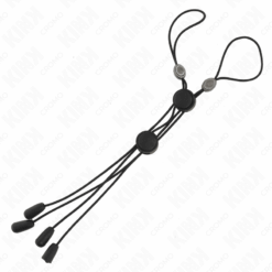 Comprar KINK - PINZAS PARA PEZONES DETALLE NEGRO CON ELÁSTICO NEGRO al mejor precio - Envíos Discretos