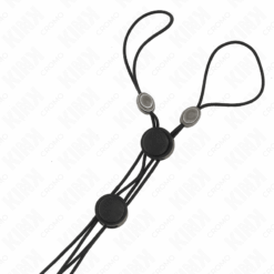 Comprar KINK - PINZAS PARA PEZONES DETALLE NEGRO CON ELÁSTICO NEGRO al mejor precio - Envíos Discretos