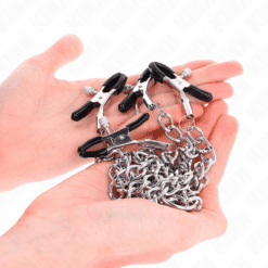 Comprar KINK - PINZAS PARA PEZONES DOBLE 32 CM CON CADENAS 14 CM al mejor precio - Envíos Discretos