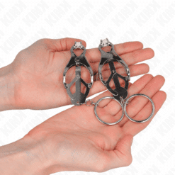 Comprar KINK - PINZAS PARA PEZONES ESTILO JAPONÉS CON AROS PLATEADO al mejor precio - Envíos Discretos