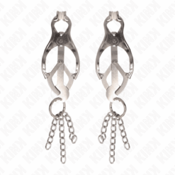 Comprar KINK - PINZAS PARA PEZONES ESTILO JAPONÉS CON CADENAS PLATEADO al mejor precio - Envíos Discretos
