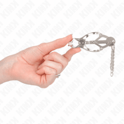 Comprar KINK - PINZAS PARA PEZONES ESTILO JAPONÉS CON CADENAS PLATEADO al mejor precio - Envíos Discretos