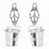Comprar KINK - PINZAS PARA PEZONES ESTILO JAPONÉS CON CUBOS PLATEADO al mejor precio - Envíos Discretos