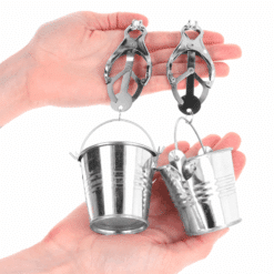 Comprar KINK - PINZAS PARA PEZONES ESTILO JAPONÉS CON CUBOS PLATEADO al mejor precio - Envíos Discretos