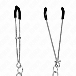 Comprar KINK - PINZAS PARA PEZONES FINA CON CADENA GRUESA 30 CM al mejor precio - Envíos Discretos