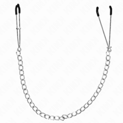 Comprar KINK - PINZAS PARA PEZONES FINA CON CADENA GRUESA 30 CM al mejor precio - Envíos Discretos