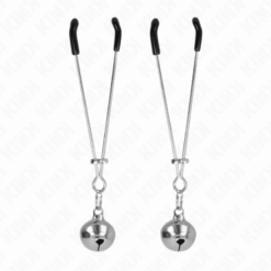 Comprar KINK - PINZAS PARA PEZONES FINA CON CASCABEL PLATEADO 7 CM al mejor precio - Envíos Discretos