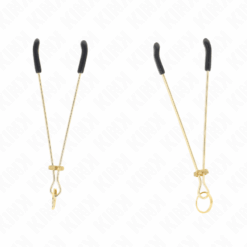 Comprar KINK - PINZAS PARA PEZONES FINA DORADO 7 CM al mejor precio - Envíos Discretos