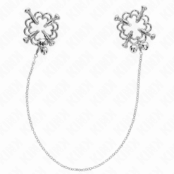 Comprar KINK - PINZAS PARA PEZONES FLOR METÁLICA CON CADENA al mejor precio - Envíos Discretos