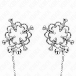 Comprar KINK - PINZAS PARA PEZONES FLOR METÁLICA CON CADENA al mejor precio - Envíos Discretos
