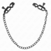 Comprar KINK - PINZAS PARA PEZONES PLANAS NEGRO CON CADENA NEGRO 30 CM al mejor precio - Envíos Discretos