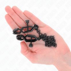 Comprar KINK - PINZAS PARA PEZONES PLANAS NEGRO CON CADENA NEGRO 30 CM al mejor precio - Envíos Discretos