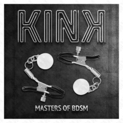 Comprar KINK - PINZAS PARA PEZONES PLATEADAS CON COLGANTE DE VIDRIO 6 CM al mejor precio - Envíos Discretos