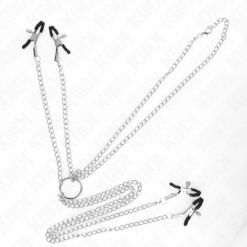 Comprar KINK - PINZAS PARA PEZONES Y CLÍTORIS 4 ENGANCHES AJUSTABLE PLATEADO al mejor precio - Envíos Discretos