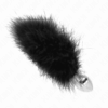 Comprar KINK - PLUG ANAL 11 x 7 CM ACERO INOXIDABLE CON PLUMA 11 CM al mejor precio - Envíos Discretos
