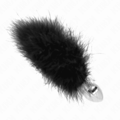 Comprar KINK - PLUG ANAL 11 x 7 CM ACERO INOXIDABLE CON PLUMA 11 CM al mejor precio - Envíos Discretos