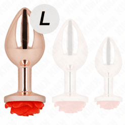 Comprar KINK - PLUG ANAL ORO ROSADO ROSA ROJA L al mejor precio - Envíos Discretos
