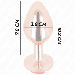 Comprar KINK - PLUG ANAL ORO ROSADO ROSA ROJA L al mejor precio - Envíos Discretos