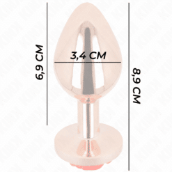 Comprar KINK - PLUG ANAL ORO ROSADO ROSA ROJA M al mejor precio - Envíos Discretos