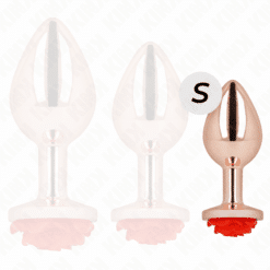 Comprar KINK - PLUG ANAL ORO ROSADO ROSA ROJA S al mejor precio - Envíos Discretos