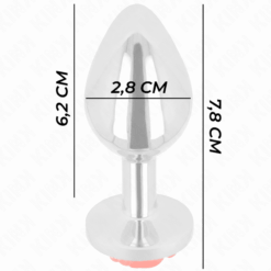 Comprar KINK - PLUG ANAL ROSA ROJA TALLA S al mejor precio - Envíos Discretos