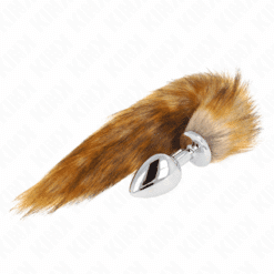Comprar KINK - PLUG ANAL TALLA L 10 X 4 CM CON COLA SINTÉTICA 40 CM MARRÓN al mejor precio - Envíos Discretos