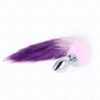 Comprar KINK - PLUG ANAL TALLA L 10 X 4 CM CON COLA SINTÉTICA 40 CM VIOLETA al mejor precio - Envíos Discretos