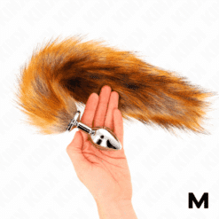 Comprar KINK - PLUG ANAL TALLA M 8 X 3.5 CM CON COLA SINTÉTICA 40 CM MARRÓN al mejor precio - Envíos Discretos