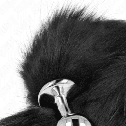 Comprar KINK - PLUG ANAL TALLA M 8 X 3.5 CM CON COLA SINTÉTICA 40 CM NEGRO al mejor precio - Envíos Discretos