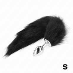 Comprar KINK - PLUG ANAL TALLA S 7 X 3 CM CON COLA SINTÉTICA 40 CM NEGRO al mejor precio - Envíos Discretos