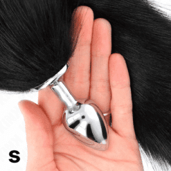 Comprar KINK - PLUG ANAL TALLA S 7 X 3 CM CON COLA SINTÉTICA 40 CM NEGRO al mejor precio - Envíos Discretos
