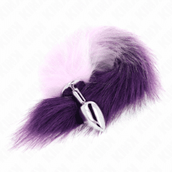 Comprar KINK - PLUG ANAL TALLA S 7 X 3 CM CON COLA SINTÉTICA 40 CM VIOLETA al mejor precio - Envíos Discretos